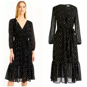 NWOT J. Crew V-Neck Midi Dress